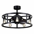 Vaxcel International 25 in.Akron Ceiling Fan, Black F0105